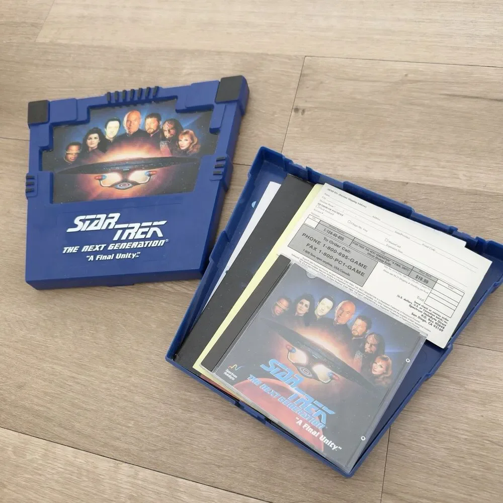 Star Trek: TNG - A Final Unity PC Game CD Rom Vintage Complete Set 90’s